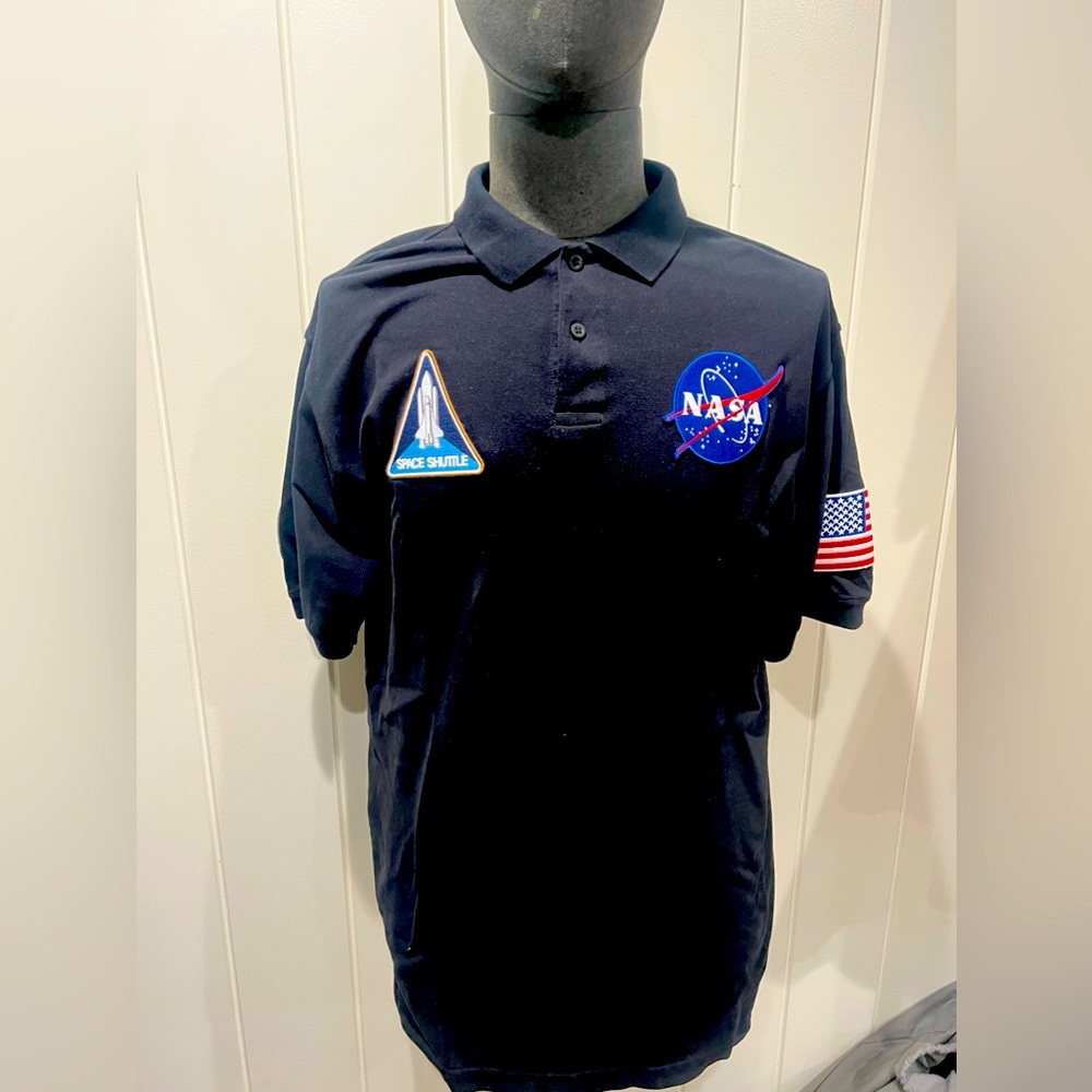BALENCIAGA Patch Nasa Polo shirt